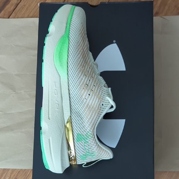 Under Armour Green and Cream Athletic Shoes - Picture 5 of 5